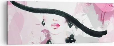 Produktbild von Bild auf Leinwand - Leinwandbild - Frau Abstraktion - 140x50cm - Wand Bild - Wanddeko - Wandbilder - Leinwanddruck - Bilder - Kunstdruck - Wanddekoration - Leinwand bilder - Wandkunst - AB140x50-3690