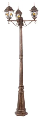 Produktbild von Rabalux 8186 Außenstehleuchte Monaco, E27, gold-mehrfarbig, rund, Klassisch, ø640mm