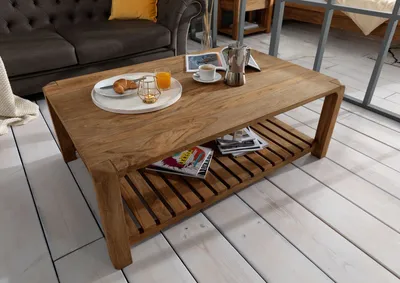 Produktbild von MASSIVMOEBEL24 Couchtisch Sheesham 120x80x45 braun geölt BUENO #1001