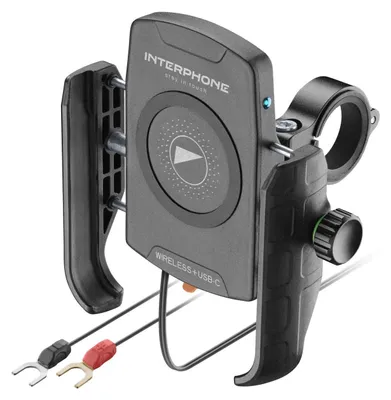 Zdjęcie produktu dla Interphone Uchwyt na telefon komórkowy Uchwyt na telefon komórkowy Interph Crab Wireless USB-C