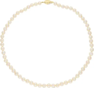 Produktbild von JuwelmaLux Perlenkette 585/000 (14 Karat) Gelb- und Weißgold mit Akoyazuchtperle JL30-05-4388