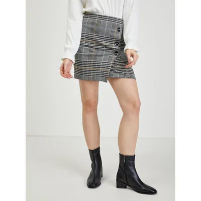 Produktbild von Orsay Grauer karierter Etuirock für Damen DP-3541894__L