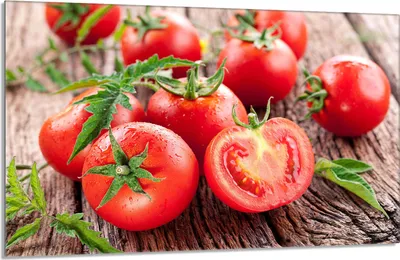 Image de Plaque de recouvrement pour cuisinière 80x52cm en 1 partie Couverture de la plaque vitrocéramique, Tomates rouges