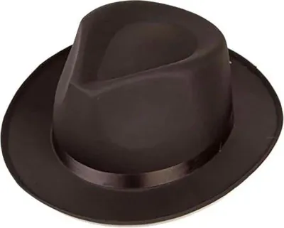 Zdjęcie produktu dla Czapka gangsterka, regulowana, kostium, brązowa, rozmiar 54-58 cm. Dziecięca, brązowa, uniwersalny rozmiar