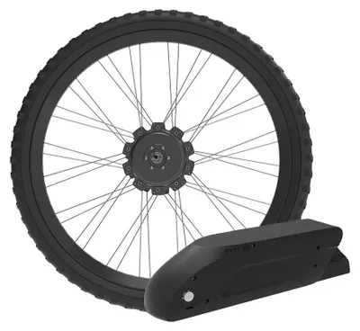 Produktbild von E-Bike Umbausatz, 36V Stromsystem, Hinterradmotor, 26 Zoll Hinterrad-Kassette, Kein Display