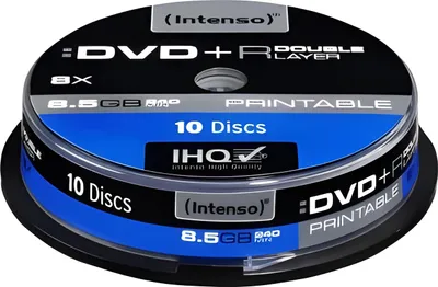 Produktbild von Intenso DVD+R 8.5GB, DL, 8x, Tortenschachtel