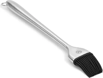 Produktbild von Edelstahl Grillpinsel | BBQ Pinsel für Grill & Küche - mit abnehmbaren Silikon Borsten