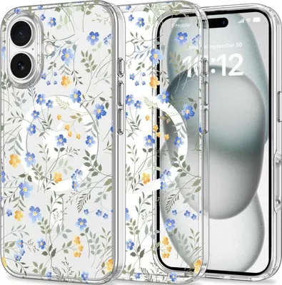 Produktbild von Tech-Protect Magmood Magsafe Iphone 16 Frühling Blumen