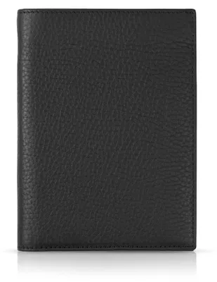 Obrázek produktu pro Kožená peněženka, rozměry 14 x 10,5 x 2 cm, černá, s přihrádkou na mince, cestovní doplněk pro muže