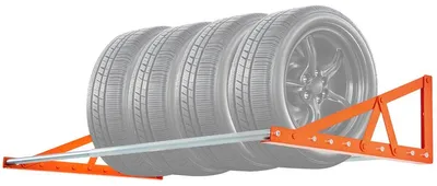 Produktbild von VEVOR Wandmontierter Klappreifenregal, 32" - 48" Verstellbares Reifenregal, Q235 Schwerlaststahl Reifenlagerregal für R14-R20 Zoll Standardreifen, Maximal 300 lbs Tragfähigkeit für Garage Werkstatt Reparaturwerkstatt, 400 lbs