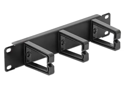 Produktbild von Delock 10" Kabelmanagement-Panel 1HE schwarz