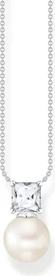 Produktbild von Thomas Sabo KE2163-167-14 Halskette mit Anhänger Damen Perle Weißer Stein Silber