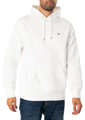 Produktbild von GANT REG Shield Hoodie – Größe XXS, Eggshell
