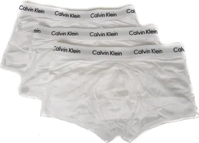 Image de Paquet de 3 boxeur homme tripack CK CALVIN KLEIN article U2664G LOW RISE TRUNK, XL, Cotone 95%,Elastan 5%