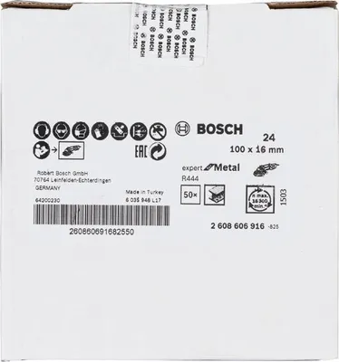Produktbild von Fiberschleifscheibe R444 Expert for Metal, Korund, 100 mm, 16 mm, 24