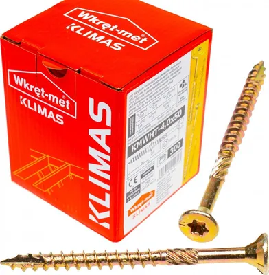 Produktbild von Holzbauschrauben KMWHT 4x50 mm Senkkopf Torx Zimmererschrauben 300 Stück