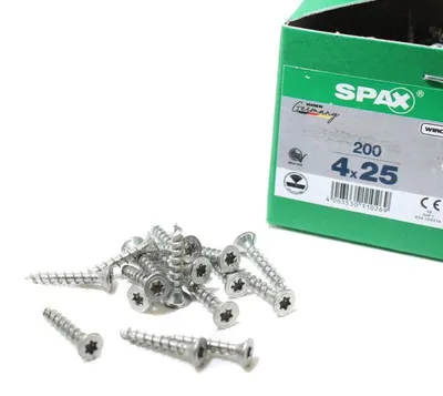 Immagine prodotto di SPAX® 1191010400253 SPAX® Universalschrauben T20 Senkkopf WIROX 1191010400253 4 mm x 25 mm, 200 St.