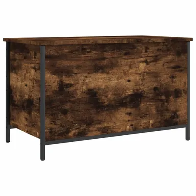 Obrázek produktu pro vidaXL Lavice s úložným prostorem kouřový dub 80x42,5x50 cm materiál na bázi dřeva