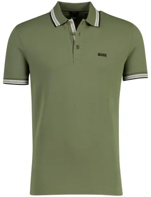 Produktbild von Boss Green Paddy Poloshirt Regular-Fit grün 3 Knöpfe
