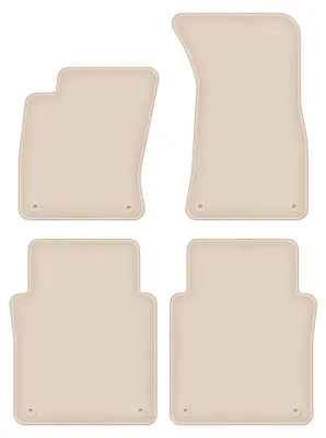 Produktbild von Velours-Fußmatten für Audi A8 D3 2002-2009 (Langversion) – 4-tlg, Beige, passgenau – Wielganizator FORTUNA