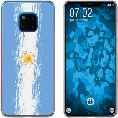 Produktbild von PhoneNatic Case kompatibel mit Huawei Mate 20 Pro Silikon-Hülle WM Argentinien M1