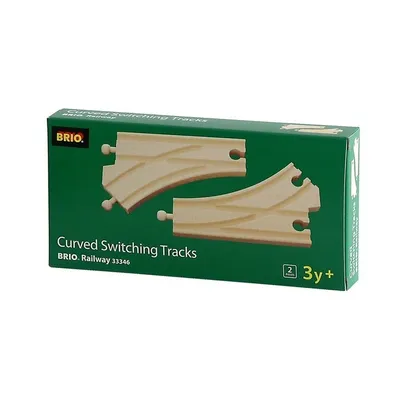 Obrázok produktu pre BRIO® 33346 BRIO® Bogenweichen Spielzeugeisenbahnen-Zubehör