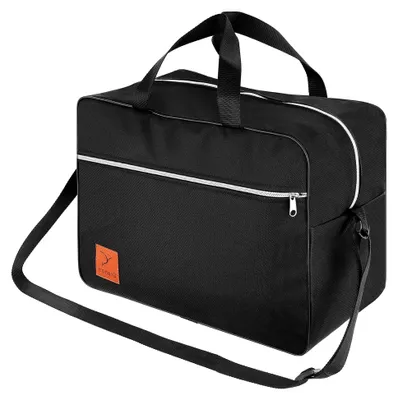 Produktbild von Reisetasche für Handgepäck 40x30x25 cm - Leichte Kabinentasche 30 l für Flugreisen | Geeignet für Eurowings (Schwarz)