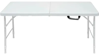 Obrázek produktu pro Skládací stůl, robustní, přenosný design, bílý