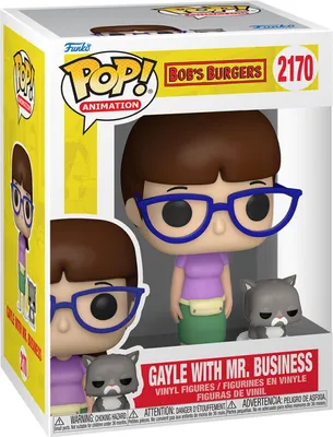Produktbild von Bob's Burgers POP!&Buddy TV Vinyl Figur Gayle with Mr. Business 9 cm