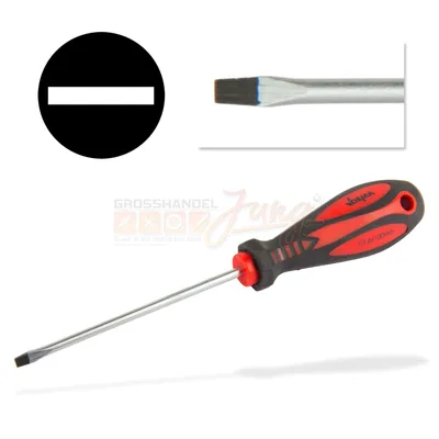 Produktbild von Schraubendreher Schraubenzieher Schlitz 4,0x100 magnetisch Chrom-Vanadium-Stahl
