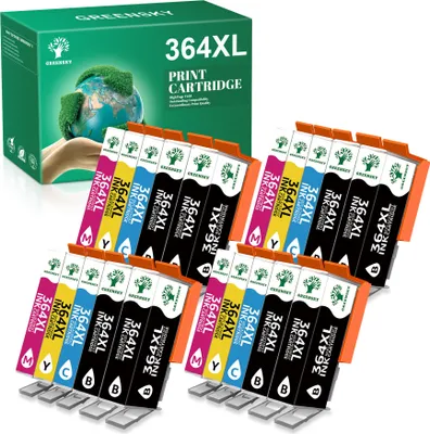 Produktbild von 20x Greensky Druckerpatronen kompatibel für HP 364XL 364 XL für Officejet 4620 4622 4610 Deskject 3520 3070A Photosmart 5510 5520 5524 B209a B210a B210b