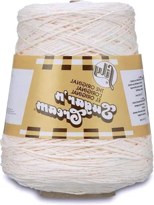 Zdjęcie produktu dla Miękka przędza katunowa w kolorze ecru, 400 g, wysokiej jakości