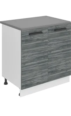 Produktbild von Belini Unterschrank Küche, Küchenunterschrank 80 cm Breite. SD Küchenunterschrank mit Arbeitsplatte. Küchenschrank mit 2 Türen, Glamour Wood