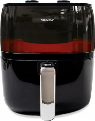 Zdjęcie produktu dla Solmira Frytkownica Beztłuszczowa Air Fryer 6L 1400W Timer Czarna