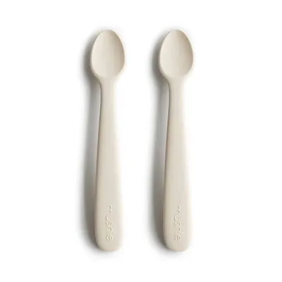 Obrázok produktu pre Mushie silikónová lyžička 2ks - Ivory