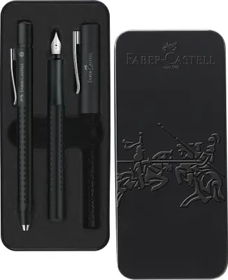 Produktbild von FABER-CASTELL Schreibgeräte-Set GRIP 2011 2-teilig schwarz
