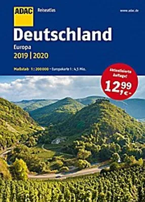 Produktbild von ADAC Reiseatlas Deutschland, Europa 2019/2020 1:200 000