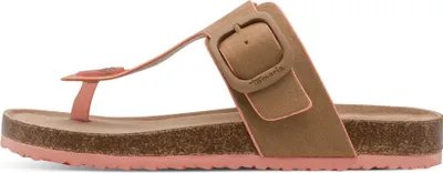 Produktbild von Tamaris Damen Pantolette Zehentrenner mit Tieffußbett vegan 1-27400-46, Größe:39 EU, Farbe:Braun