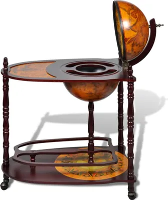 Obrázek produktu pro vidaXL Globe Bar Table Eucalyptus Wood Freestanding