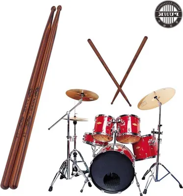 Professionelle Holzdrumsticks 7A mit Antirutsch, ideal für Schlagzeuger, hartes Ahornholz, Musikzubehör