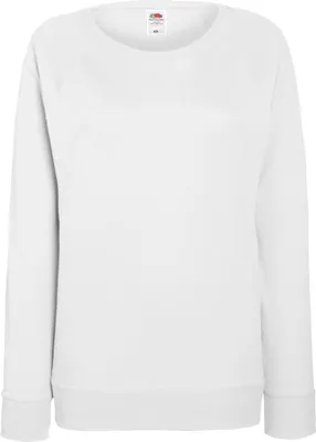 Produktbild von Dámska mikina Fruit OF The Loom Raglan BC2656 (2XL) (Weiß)