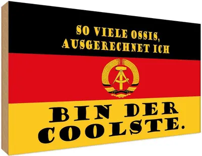 Produktbild von vianmo Holzschild 30x40 cm so viele Ossis bin der coolste Dekoration