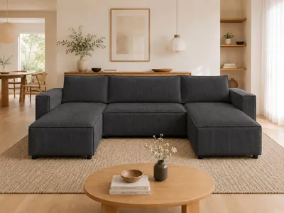 Produktbild von FurMeb24 Elegante Ecksofa AXEL U-Form 300 x 140 cm POSO 060