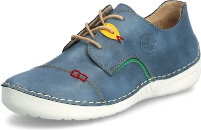 Obrázok produktu pre Rieker dámska šnurovacia nízka obuv 52528, veľkosť:38 EU, farba:Blue