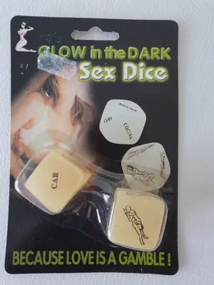 Produktbild von Fu51253 beige Damen Herren Glow Dark Love Dice Liebeswürfel