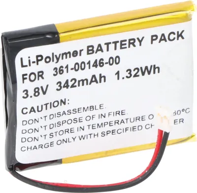 Image de Batterie compatible avec Garmin Forerunner 955 Solar, Li-Polymer, 3,87V, 342mAh, 1,32Wh, sans outils