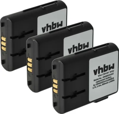 Produktbild von vhbw 3x Akku Ersatz für Alcatel 3BN66305AAAA000828 für schnurlos Festnetz Telefon (800 mAh, 3,7 V, Li-Ion)