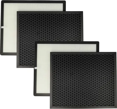 Produktbild von vhbw 4-teiliges Filter-Set Ersatz für Levoit LV-PUR131-RF für Luftreiniger - HEPA-Filter, Aktivkohlefilter