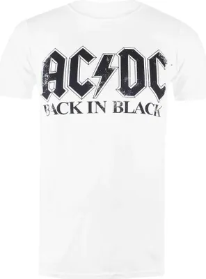 Obrázok produktu pre AC/DC - Tričko "Back In Black" pre mužov TV1481 (M) (Biela)