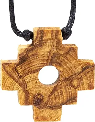 Immagine prodotto di Collana Palo Santo Croce Chakana Inca - 4 Cm